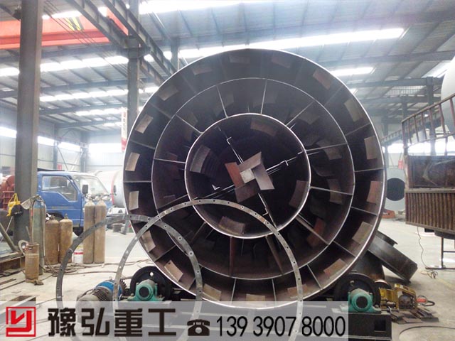 三回程烘干機設備筒壁出現裂紋破碎應該如何做好修補工作